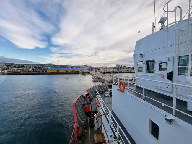 Ден 73 - Антарктида - НИК421 - "Св. св. Кирил и Методий" пристигна в Пунта Аренас, Чили
