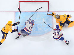 APTOPIX Oilers Predators Hockey