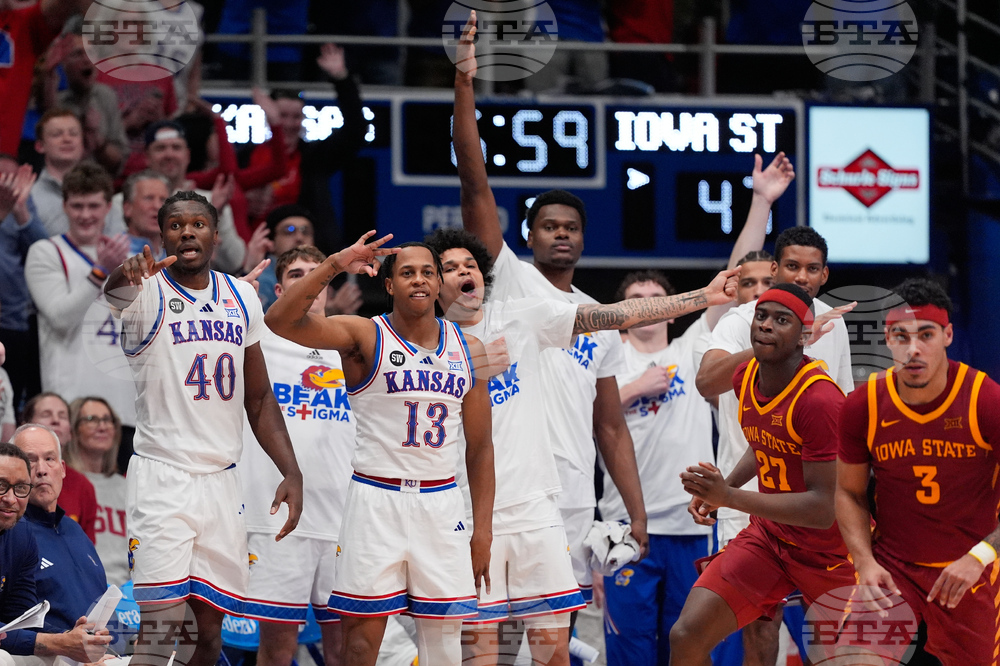 APTOPIX Iowa St Kansas Basketball