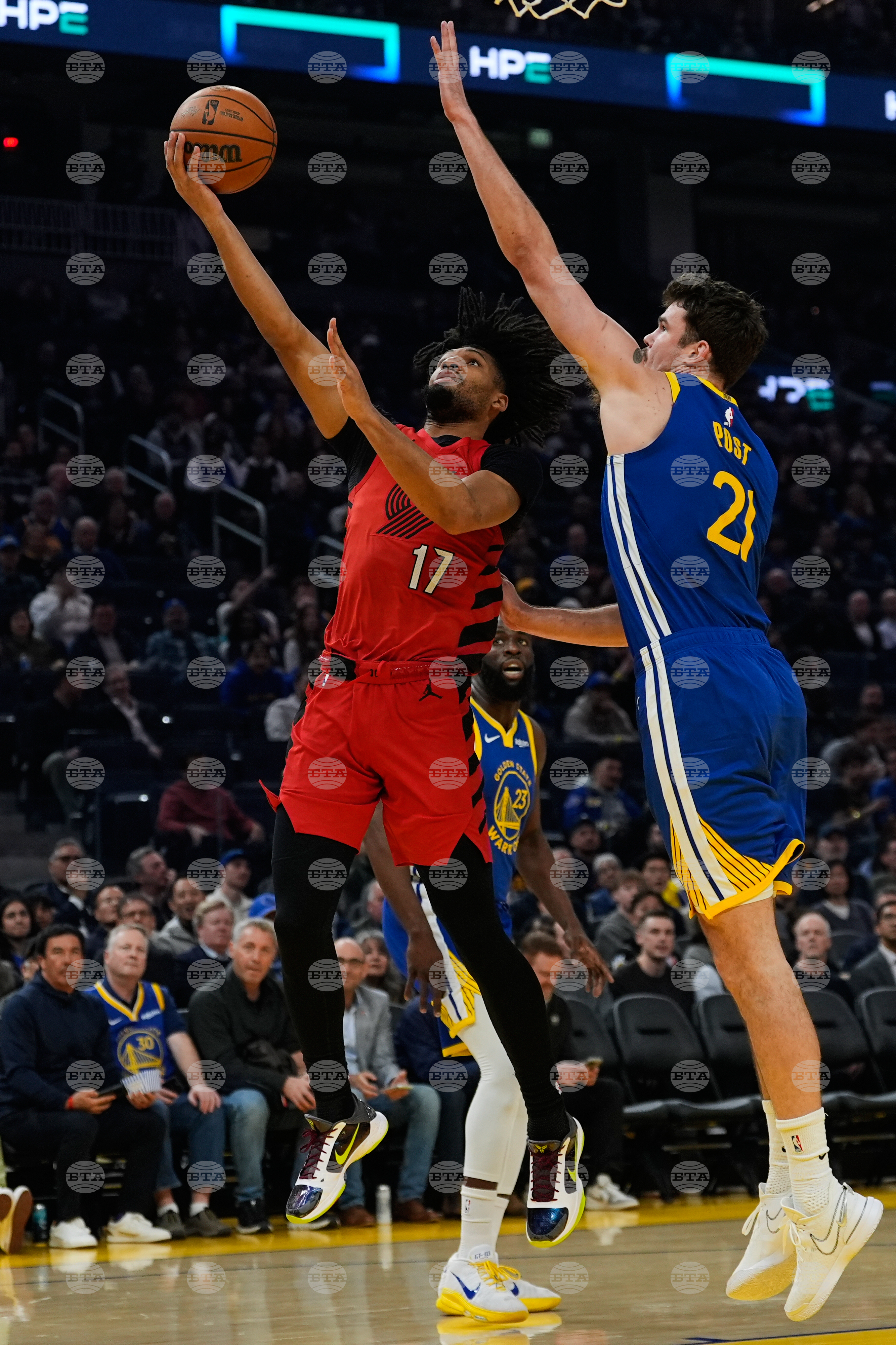 Trail Blazers Warriors Basketball