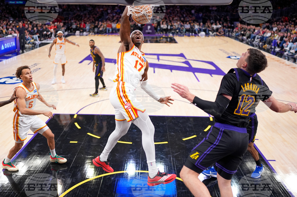 Hawks Lakers Basketball