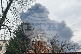 Троян - пожар - склад за текстилни материали