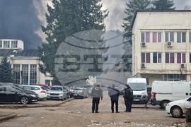 Троян - пожар - склад за текстилни материали