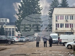 Троян - пожар - склад за текстилни материали