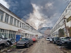 Троян - пожар - склад за текстилни материали