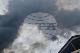 Троян - пожар - склад за текстилни материали