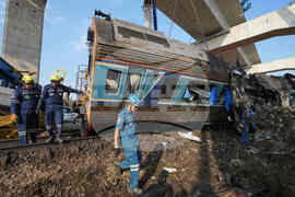 APTOPIX Thailand Train Accident
