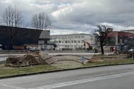 Казанлък - кръгово кръстовище - изграждане