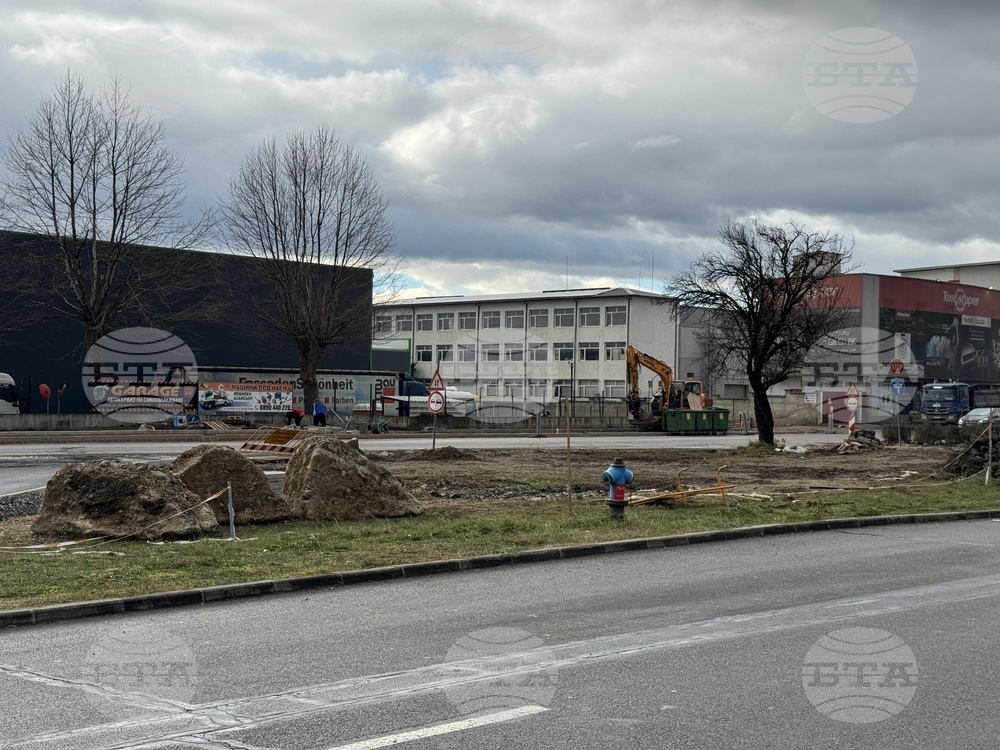 Казанлък - кръгово кръстовище - изграждане