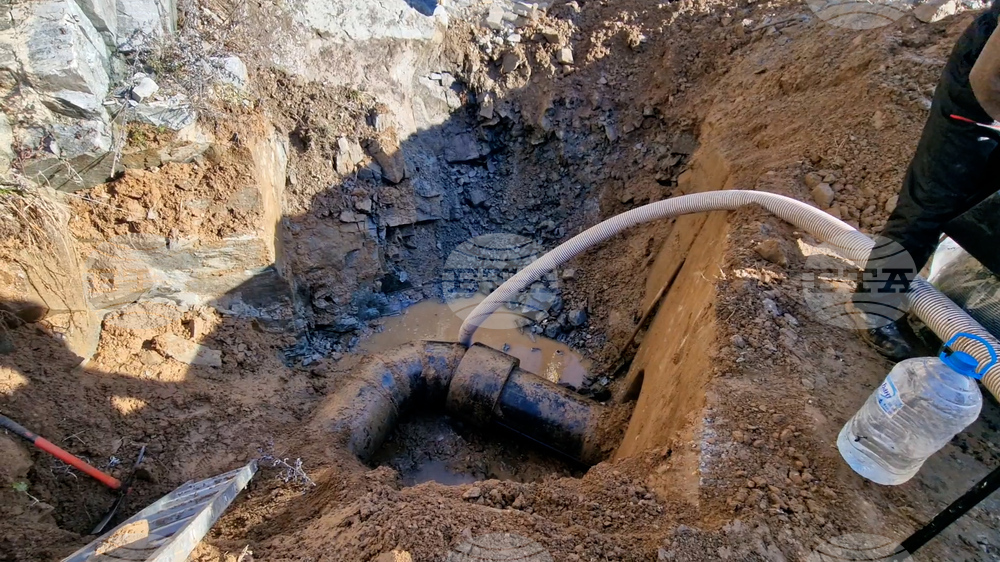 Рудозем - авария - водопровод