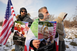 Romania Iran US Protests