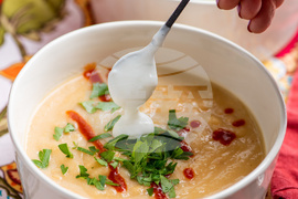 Food - Root Vegetable- Cheddar Soup