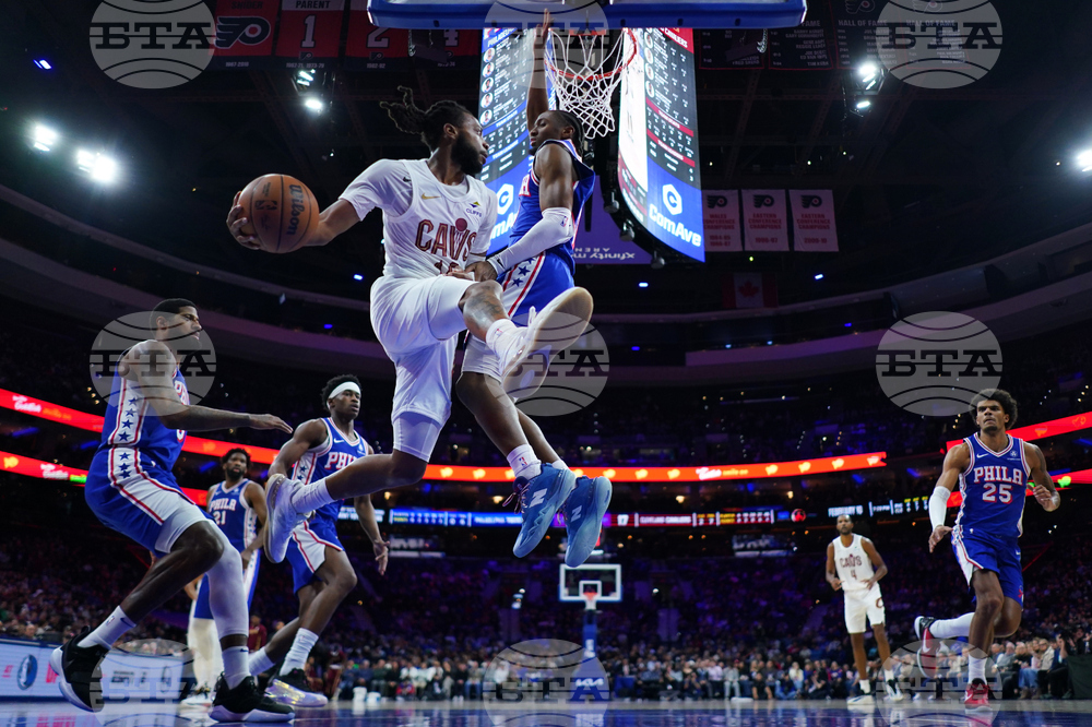 APTOPIX Cavaliers 76ers Basketball