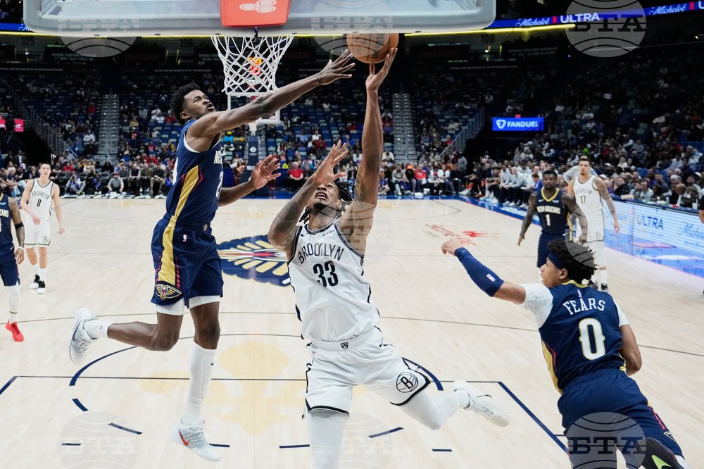 Nets Pelicans Basketball