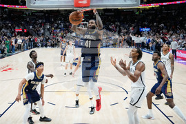 APTOPIX Nets Pelicans Basketball