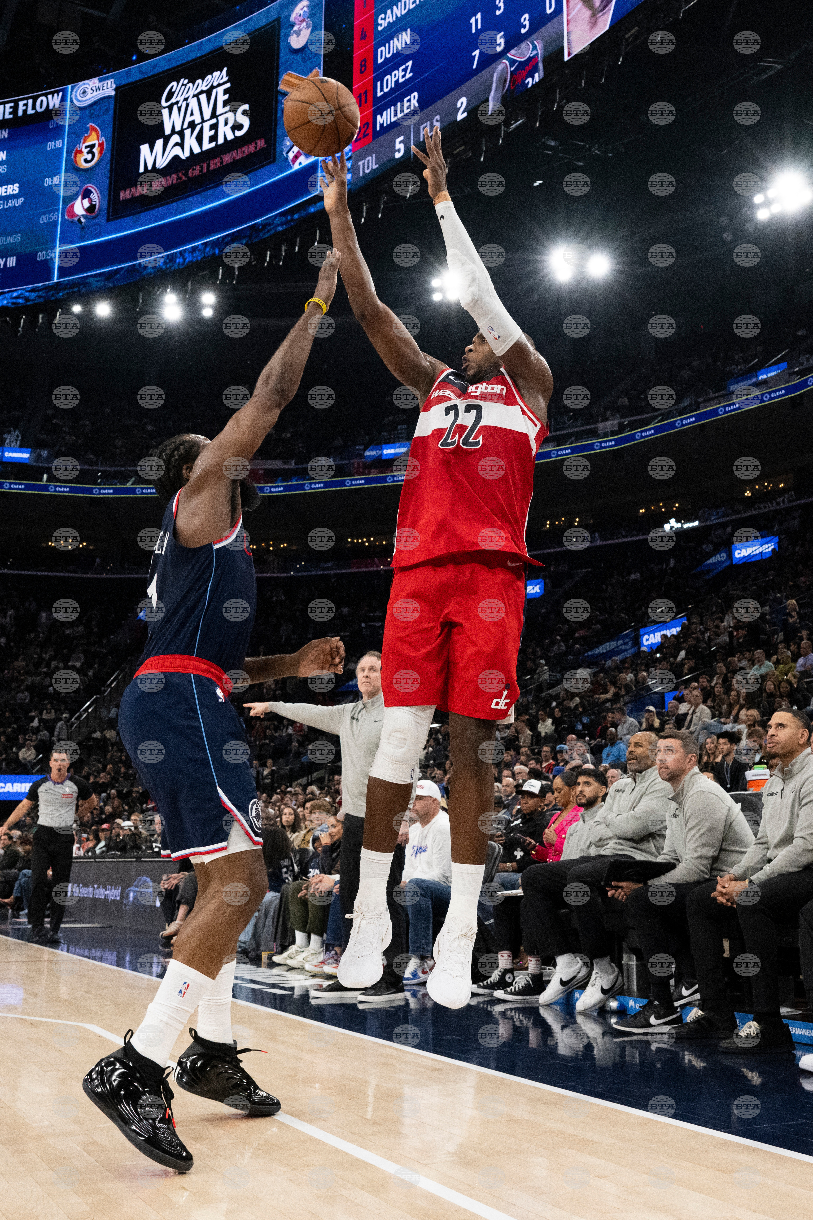 Wizards Clippers Basketball