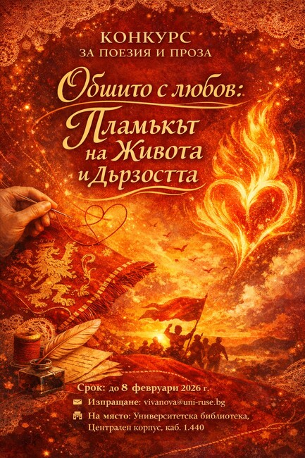 Русенският университет организира конкурс за поезия и проза по повод на 170-годишнината от рождението на Райна Княгиня