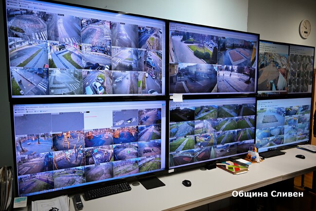 Сливен е първата община в страната с ултра модерен софтуер за видеонаблюдение 