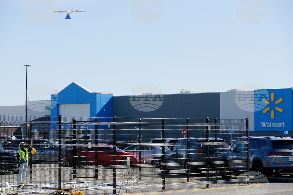 Wing and Walmart Drone Delivery Launch in Houston