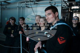 APTOPIX Greece France Frigate