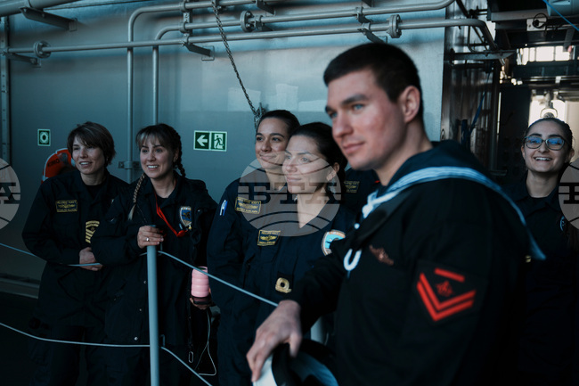 APTOPIX Greece France Frigate