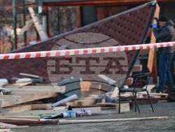 Столица - инцидент - срутен навес