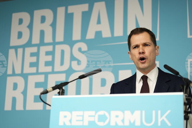 Дясната британска партия „Реформирай Обединеното кралство“ назначи бившия консерватор Робърт Дженрик за ръководител на финансовата политика