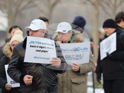 Румъния - Букурещ - синдикати в културата - протест