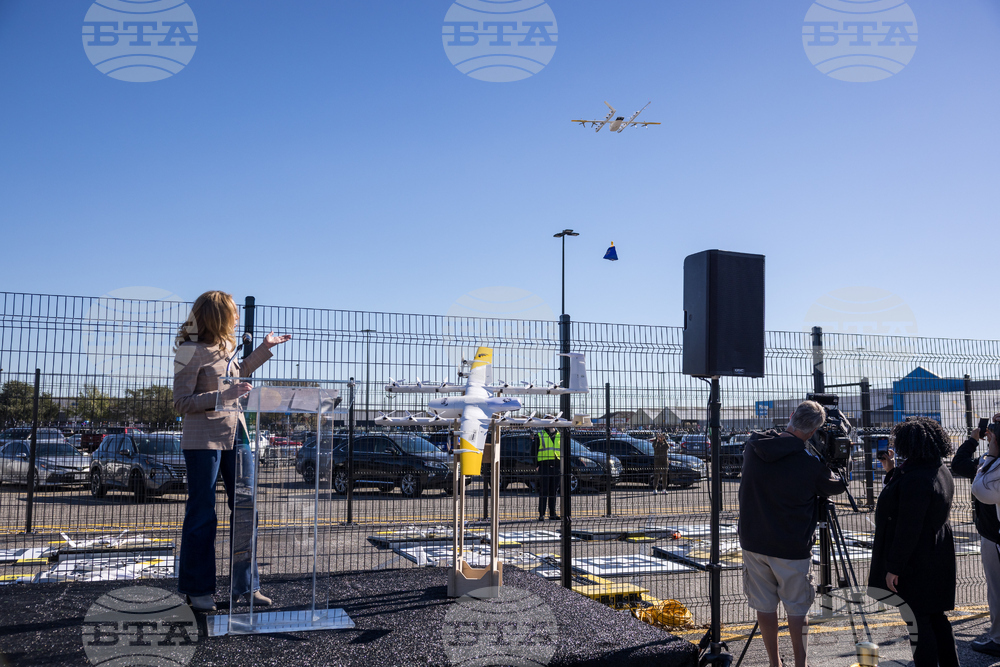 Wing and Walmart Drone Delivery Launch in Houston