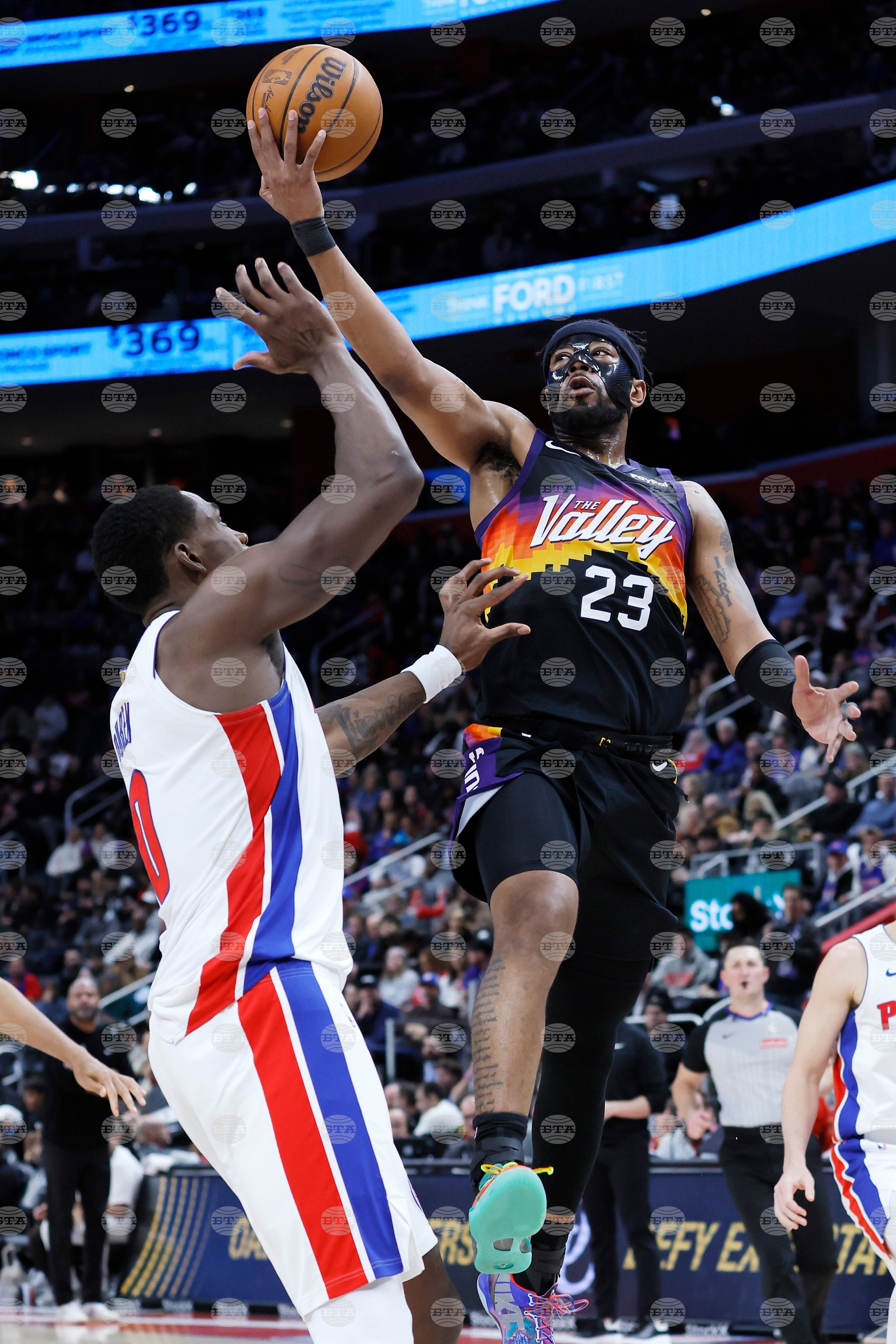 Suns Pistons Basketball