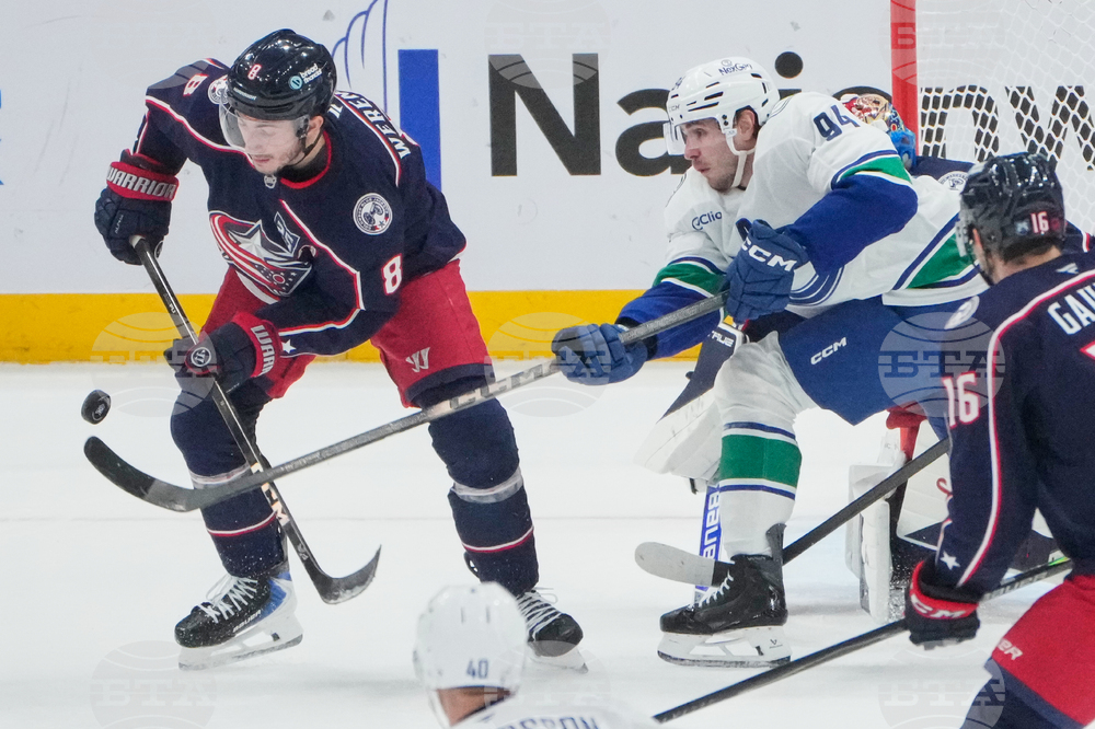 Canucks Blue Jackets Hockey