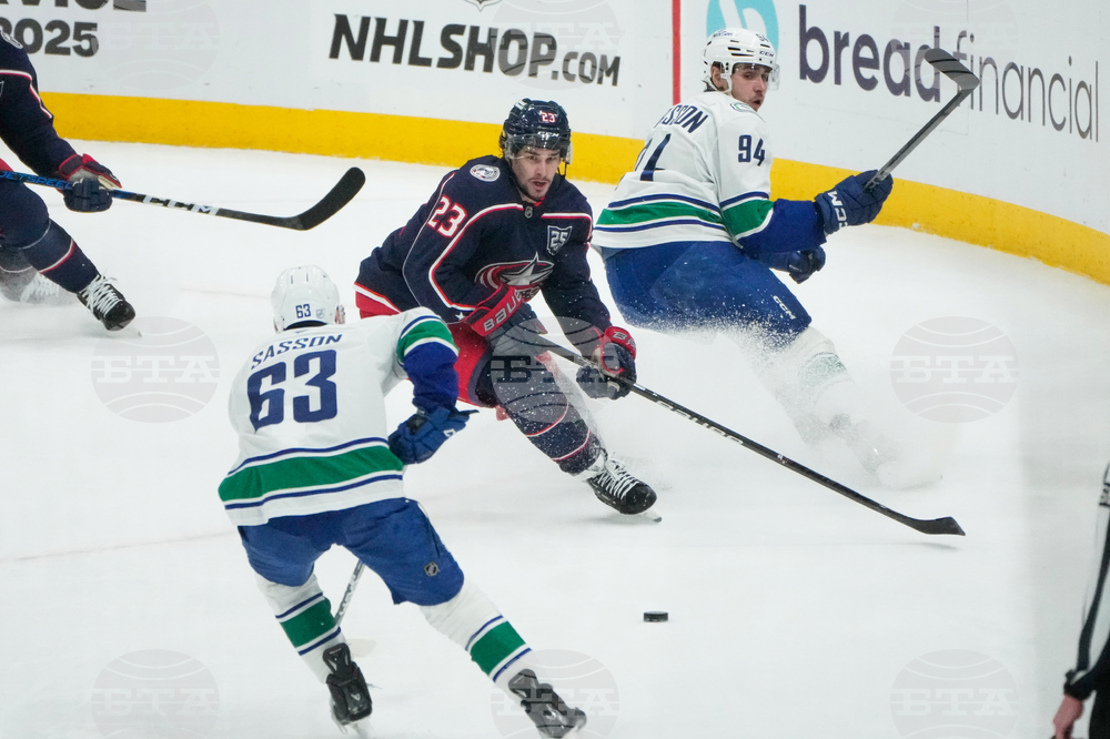 Canucks Blue Jackets Hockey