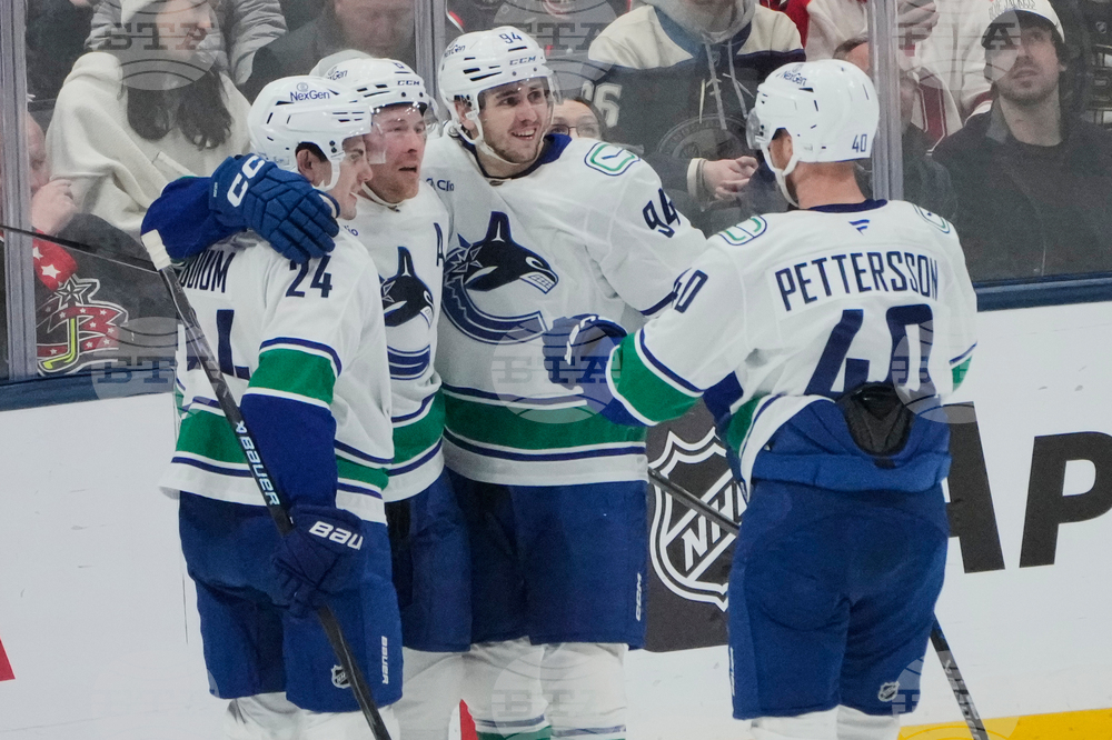 Canucks Blue Jackets Hockey