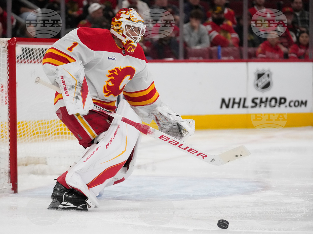 Flames Blackhawks Hockey