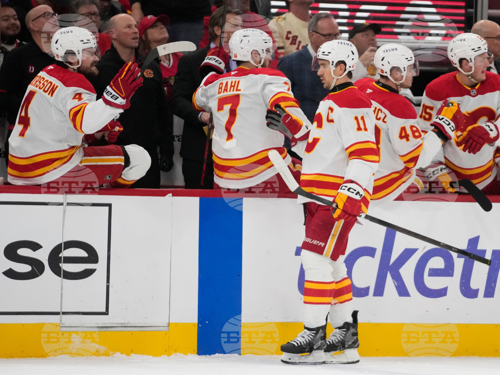 Flames Blackhawks Hockey