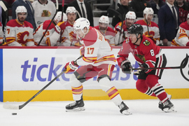 Flames Blackhawks Hockey