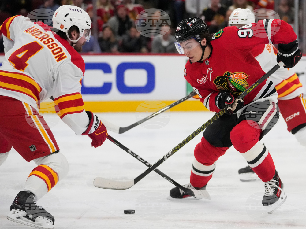 Flames Blackhawks Hockey