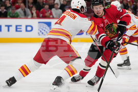 Flames Blackhawks Hockey