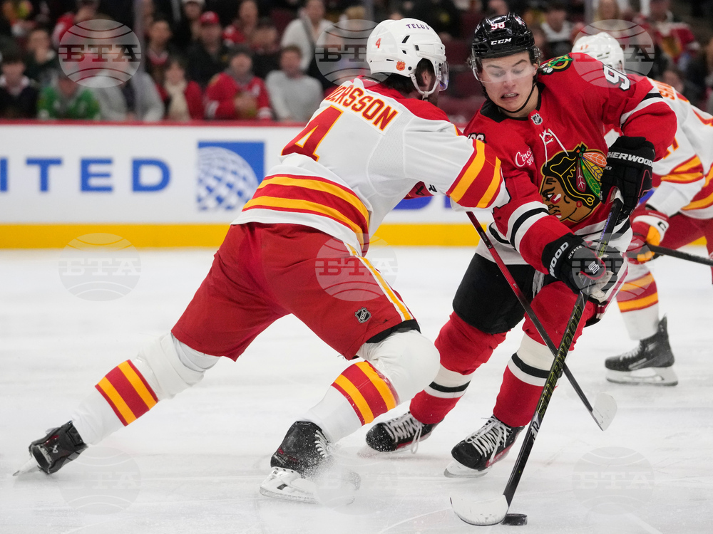 Flames Blackhawks Hockey