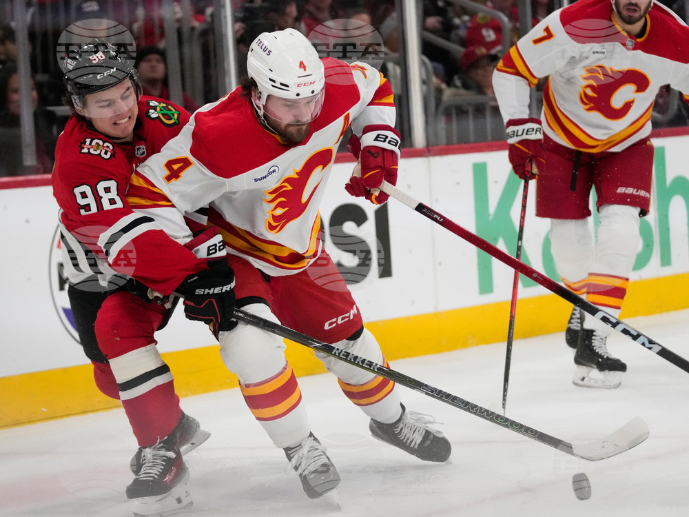 Flames Blackhawks Hockey