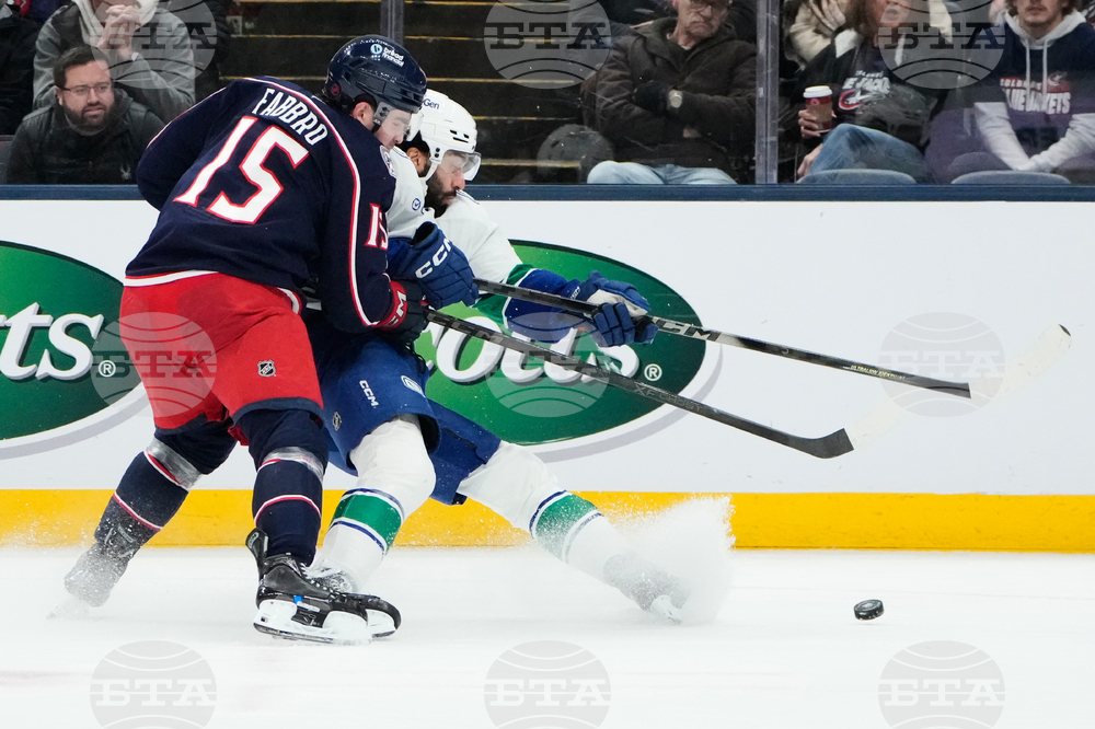 Canucks Blue Jackets Hockey