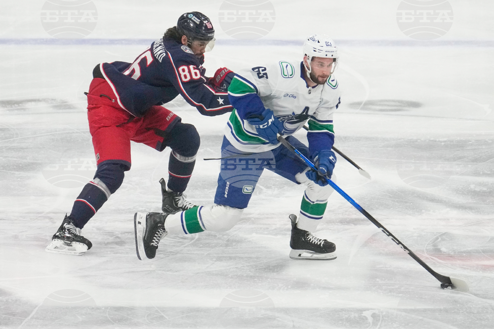 Canucks Blue Jackets Hockey