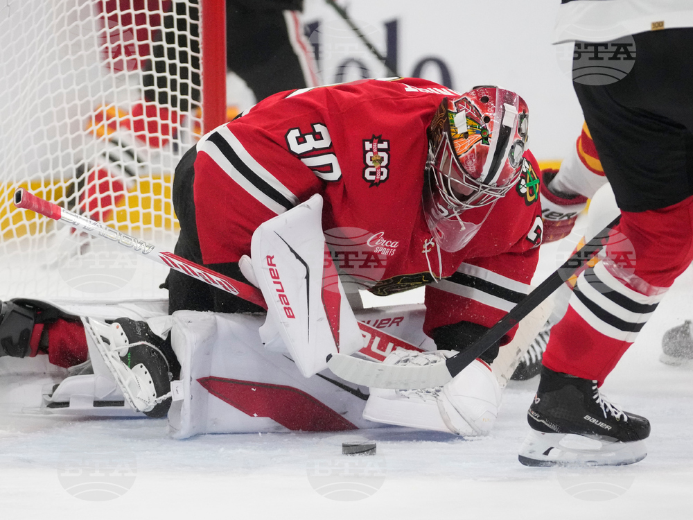 Flames Blackhawks Hockey