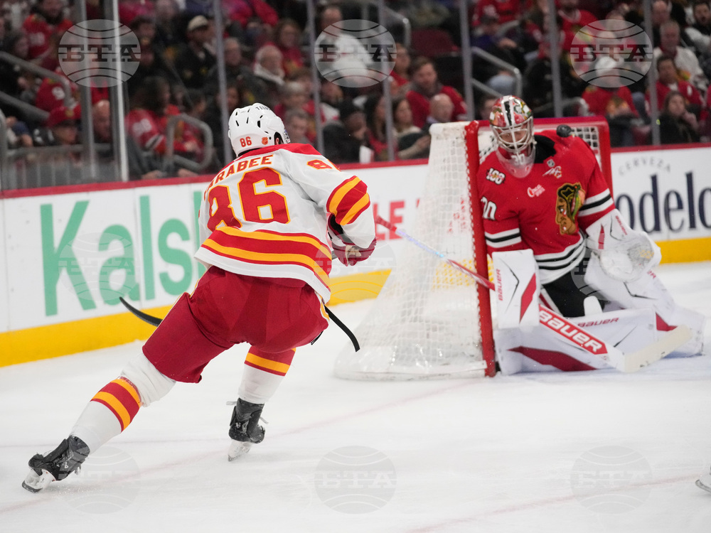 Flames Blackhawks Hockey