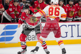 Flames Blackhawks Hockey