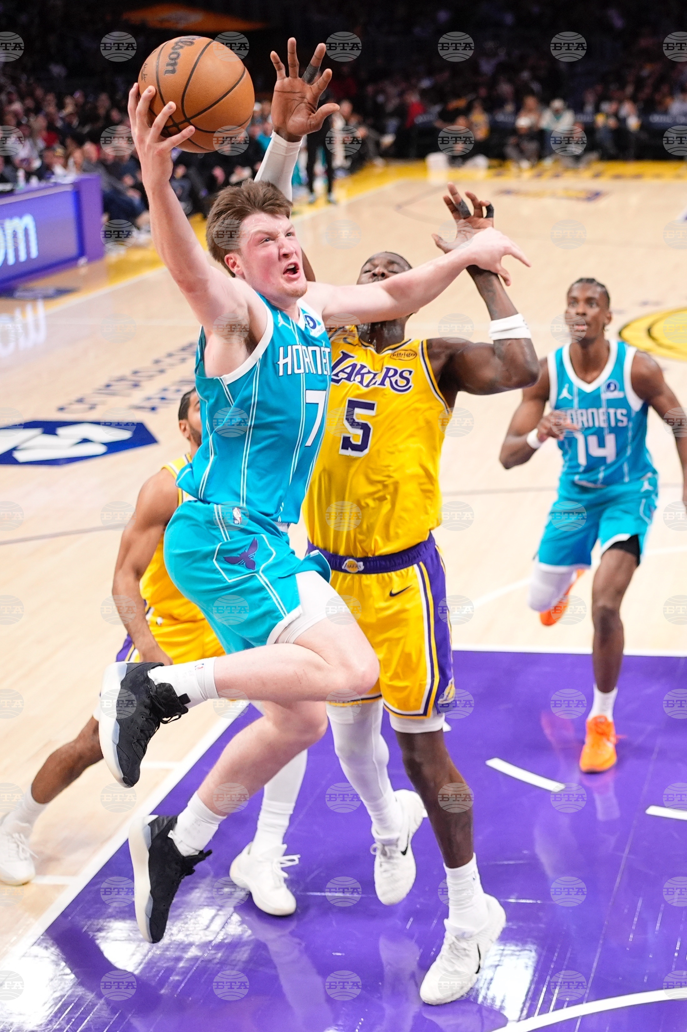 Hornets Lakers Basketball
