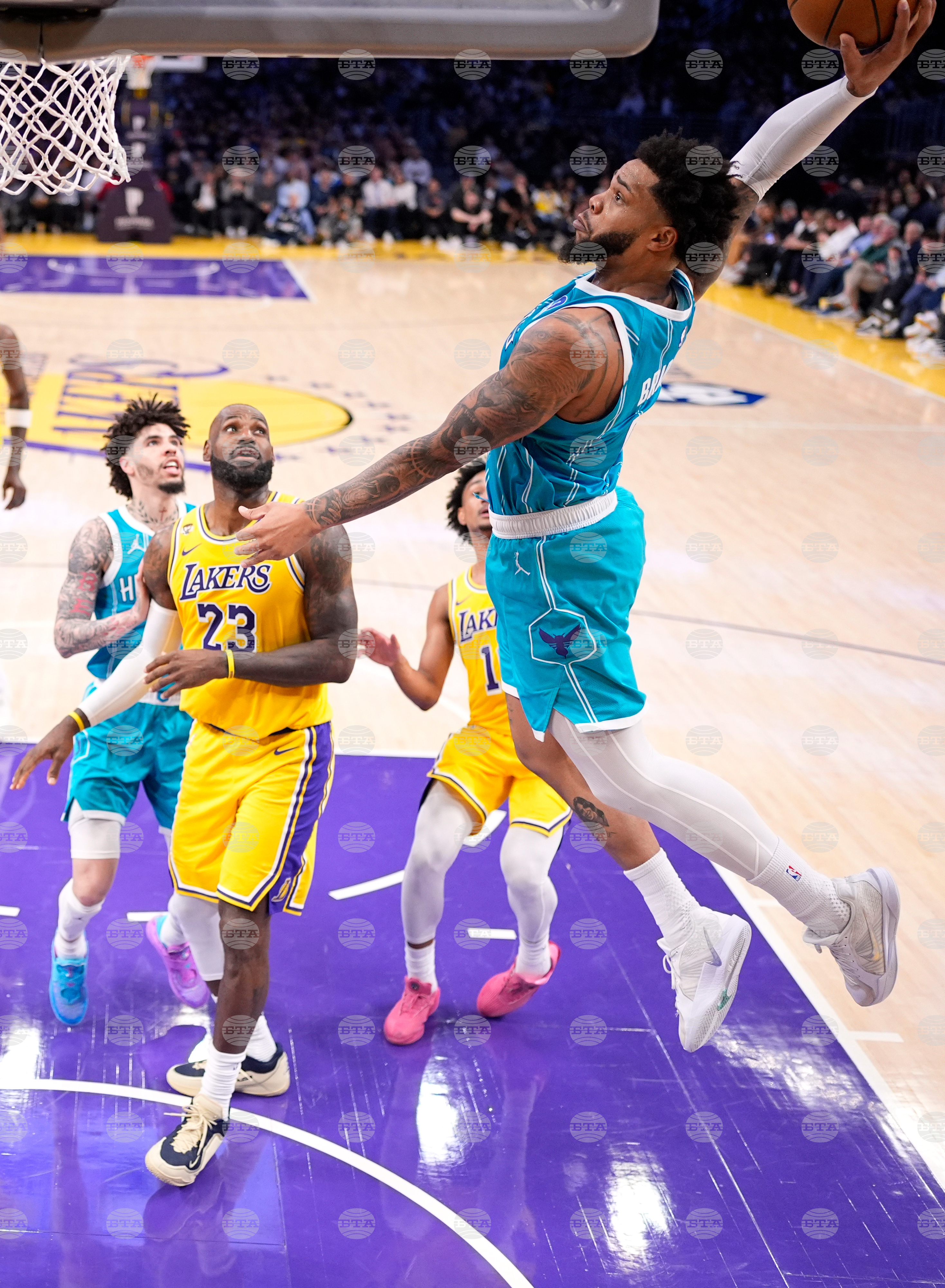 Hornets Lakers Basketball