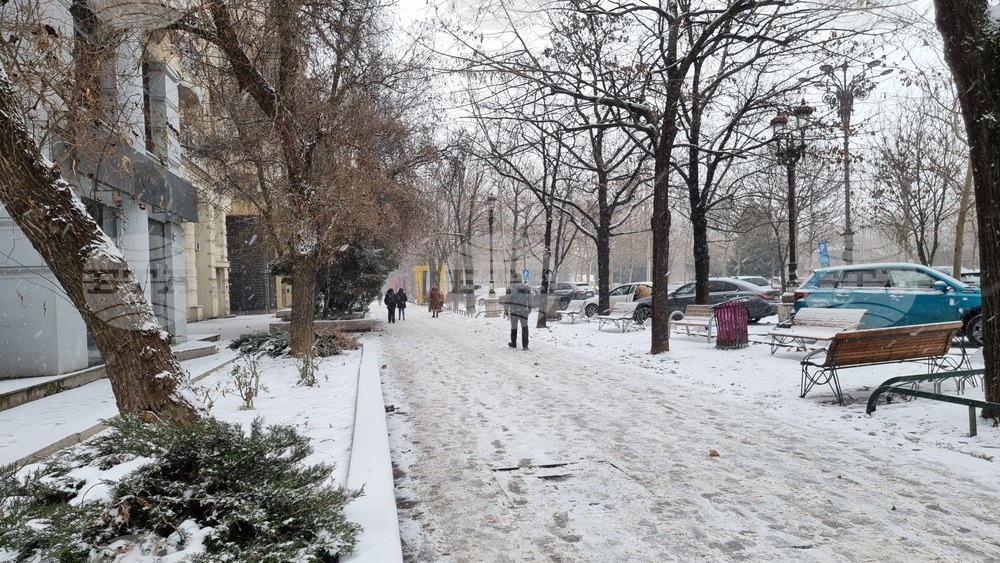 Румъния - Букурещ - зимна обстановка