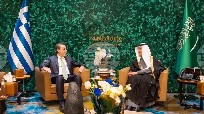 СПА: Саудитският министър на енергетиката се срещна с гръцкия си колега