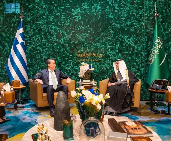 СПА: Саудитският министър на енергетиката се срещна с гръцкия си колега